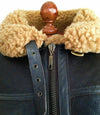 Irvin B3 Bomber Mens RAF Aviator Brown Vintage Fur Shearling Leather Jacket