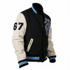 Beverly Hills Cop Axel Foley Detroit Lions Vintage Wool - Leather Sleeves Jacket