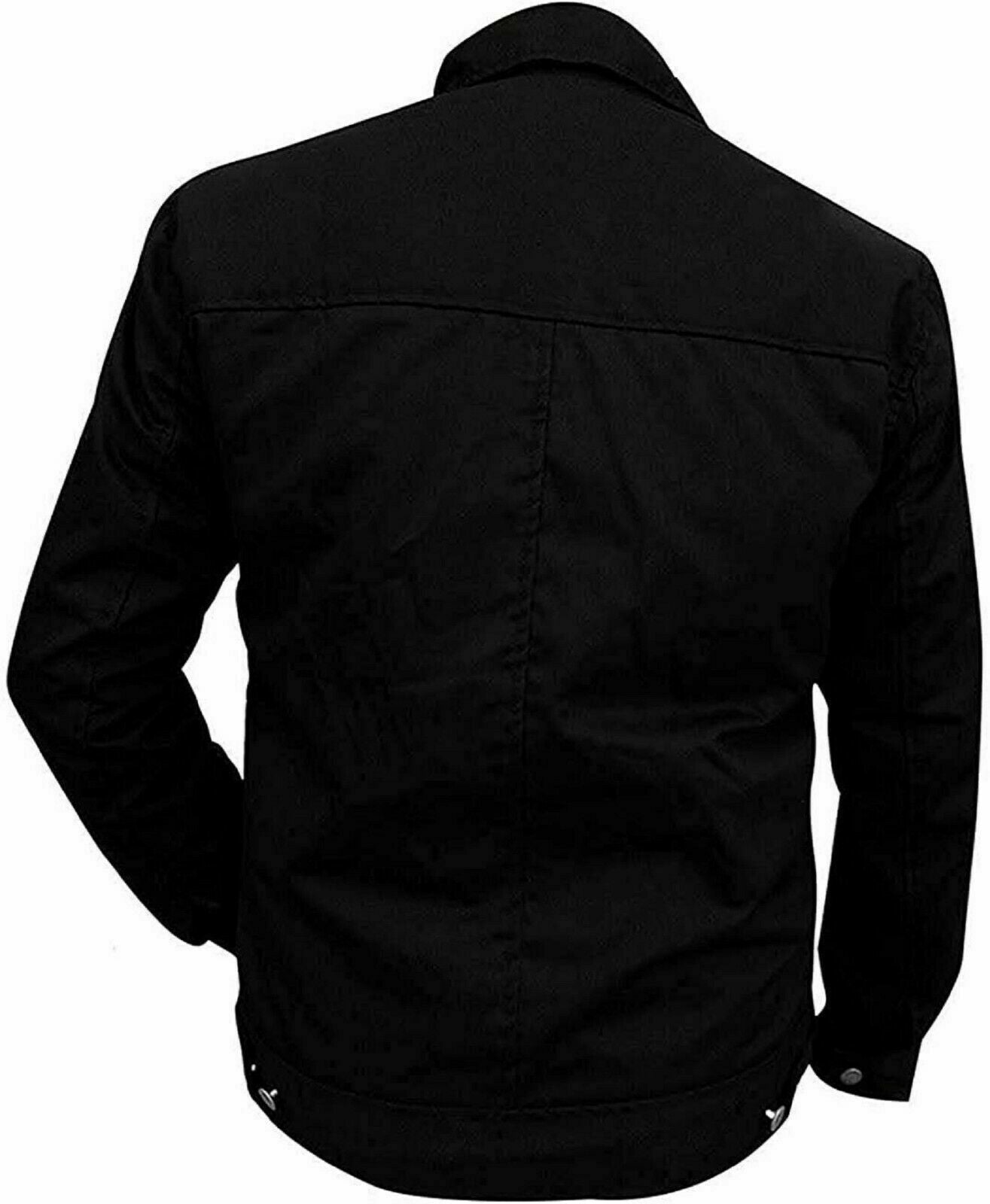 Yellowstone Rip Wheeler Cole Hauser Stylish Cowboy Black Cotton Jacket For Men