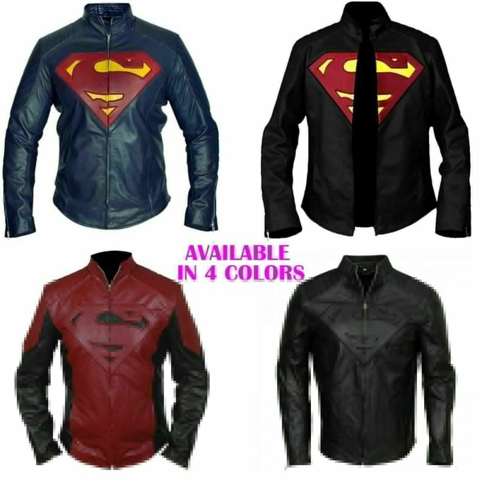 Superman and Lois Clark Kent Man of Steel Smallville Leather Jacket