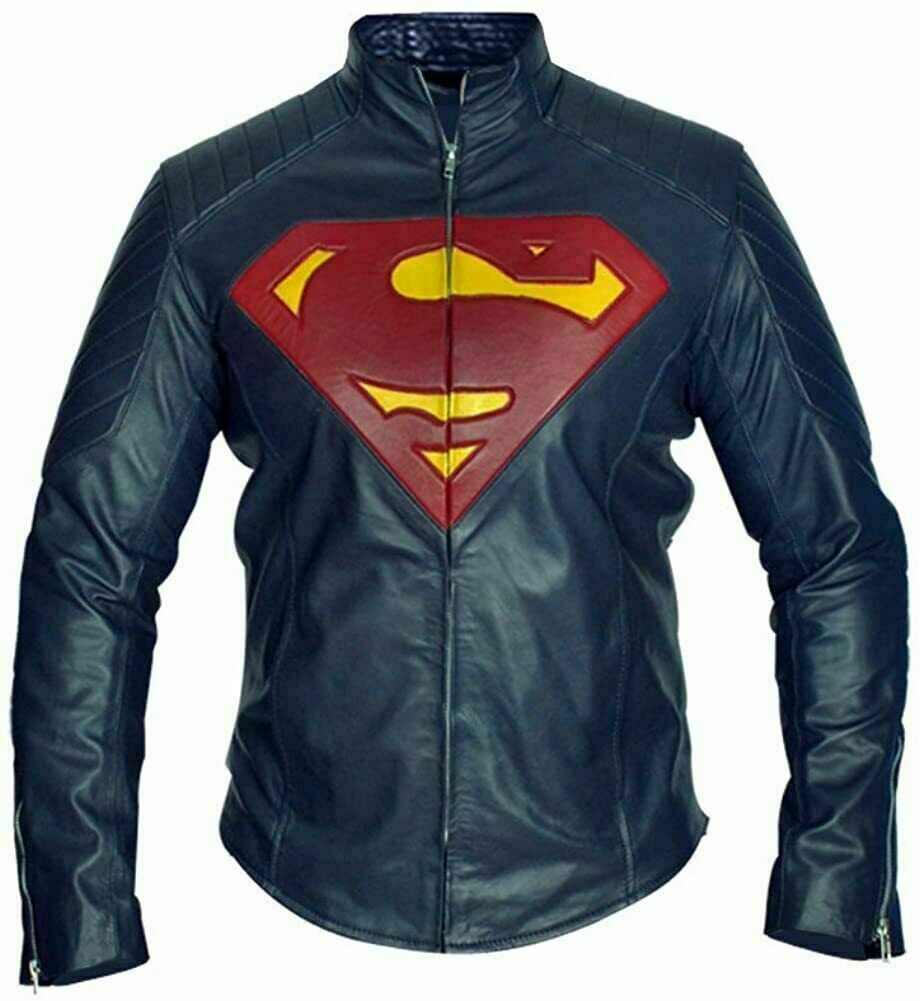 Superman and Lois Clark Kent Man of Steel Smallville Leather Jacket