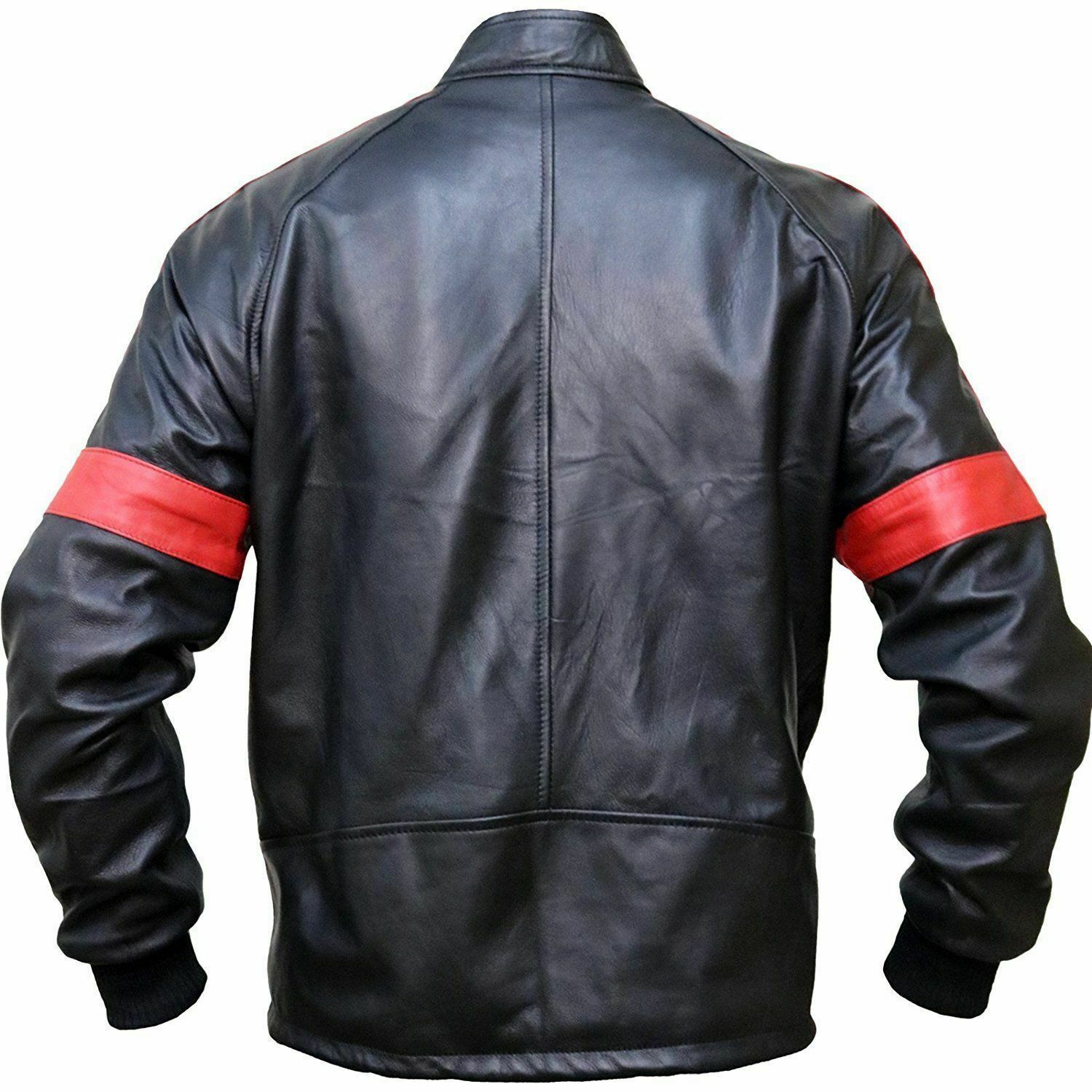 Smokey And the Bandit Burt Reynolds Black Bomber Leather Motorcycle Jacket