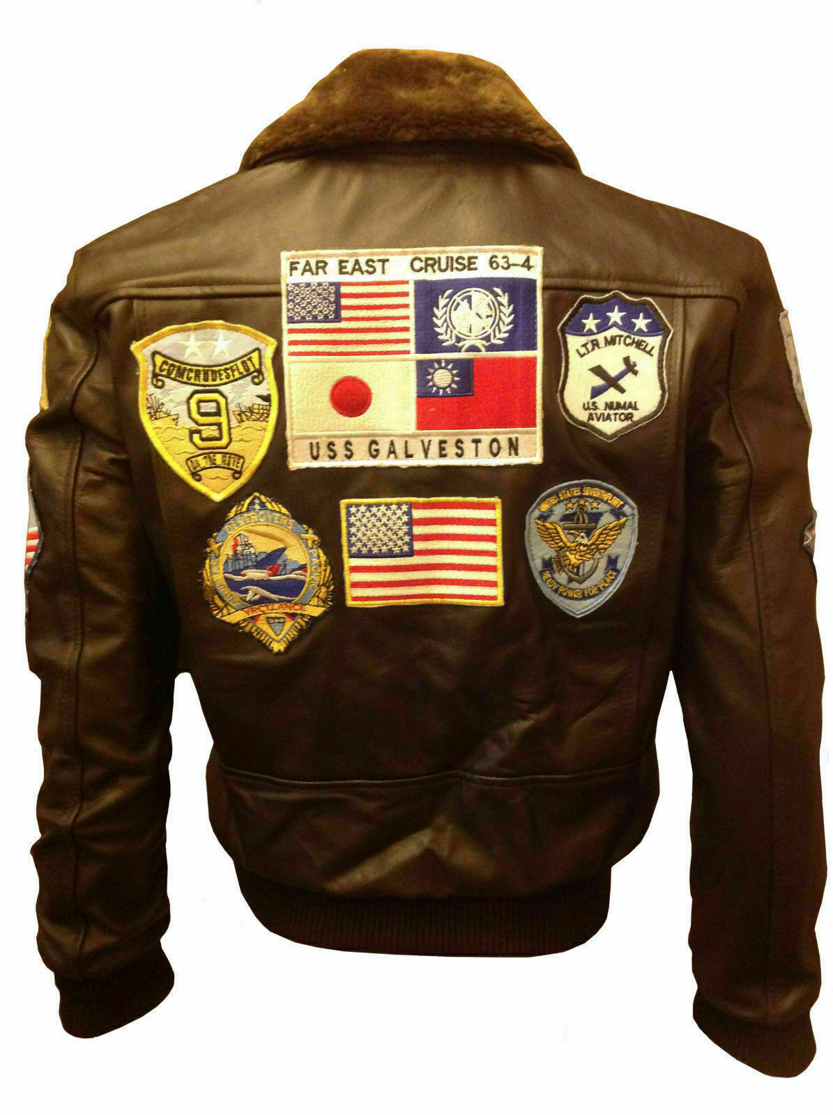 TOP GUN TOM CRUISE A2 (2020) JET PETE MAVERICK FIGHTER BOMBER COW LEATHER JACKET