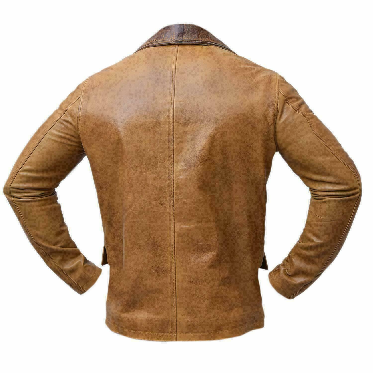 Dead Arthur Morgan Red Redemption II Brown Men's Biker Leather Coat Jacket