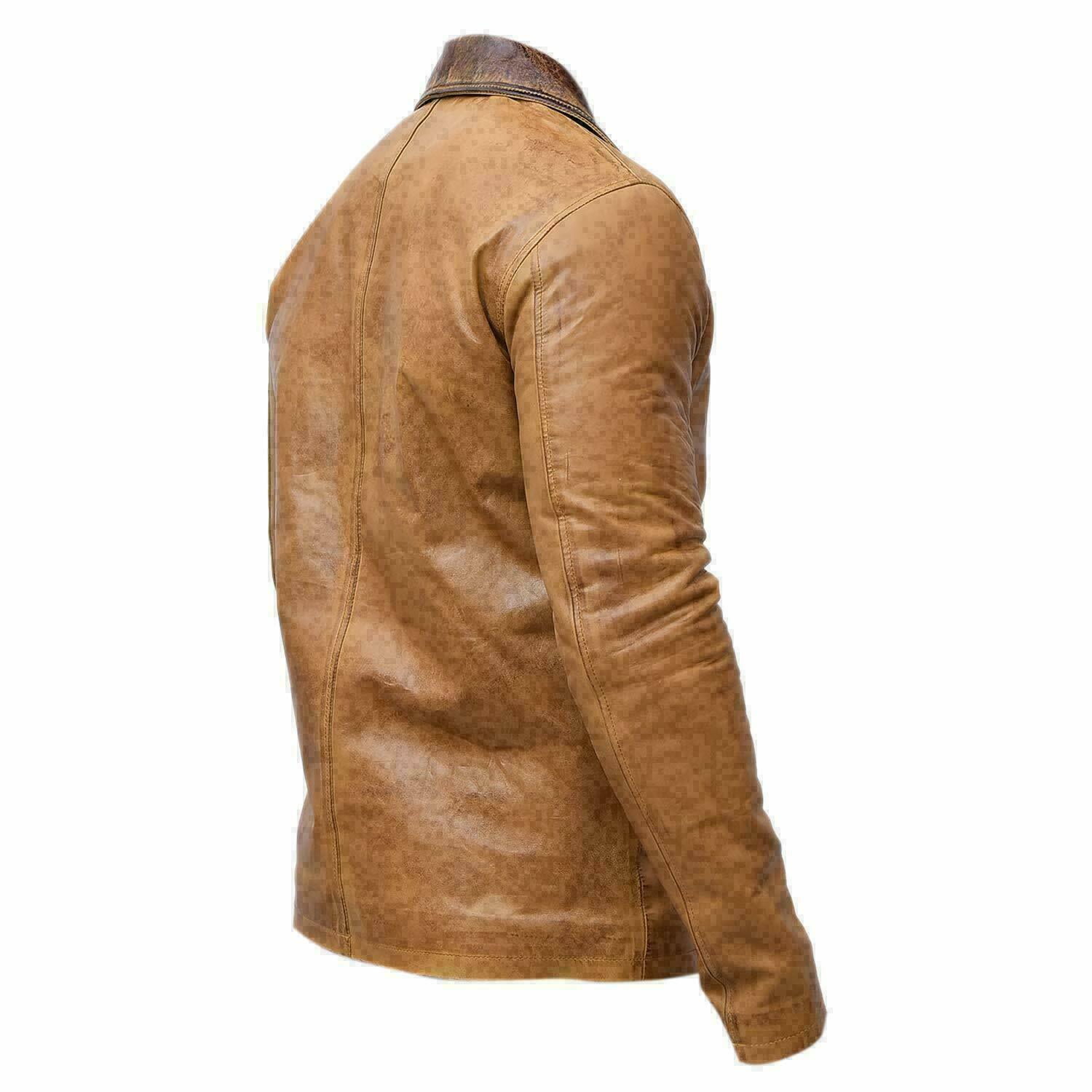 Dead Arthur Morgan Red Redemption II Brown Men's Biker Leather Coat Jacket