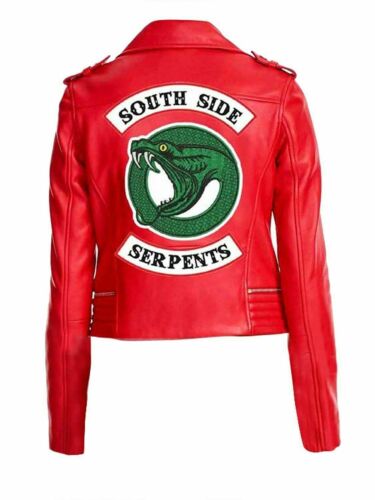 River dale South side Serpents jug head Jones Leather Biker Jacket