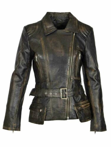 Brando Biker Black Vintage Real Leather Jacket.