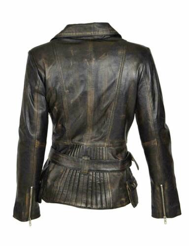 Brando Biker Black Vintage Real Leather Jacket.